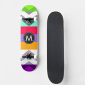 Trendy Chic Zickzack Stripes Muster #8 Skateboard (Vorne)
