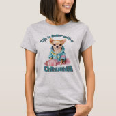 Trendy Chihuahua Dog Lover T - Shirt (Vorderseite)