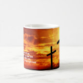 TRENDY CHRISTLICH BIBLE VERSE SUNSET CROSS KAFFEETASSE (Mittel)