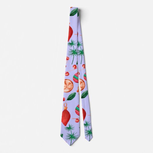 Trendy Christmas Abstrakt Pattern Krawatte (Vorderseite)