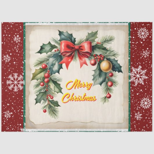 Trendy Christmas Beautiful Festival Collection Seidenpapier (Vorderseite)