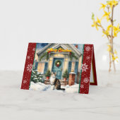 Trendy Christmas Beautiful Holiday Collection Karte (Gelbe Blume)