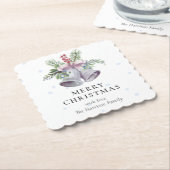 Trendy Christmas Bell Party Elegant Holidays Untersetzer (angewinkelt)