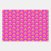 Trendy Christmas Girly Hot Pink Sleigh Glitzer Geschenkpapier Set (Vorderseite 3)