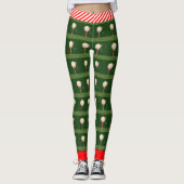 Trendy Christmas Golf Leggings (Vorderseite)