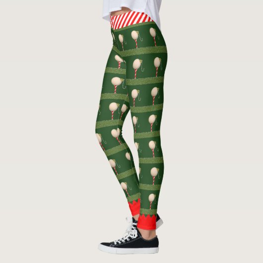 Trendy Christmas Golf Leggings (Links)