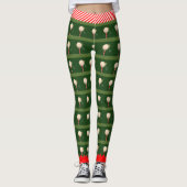 Trendy Christmas Golf Leggings (Vorderseite)