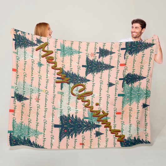 Trendy Christmas Luxury Christmas Trees Fleecedecke (Beispiel)