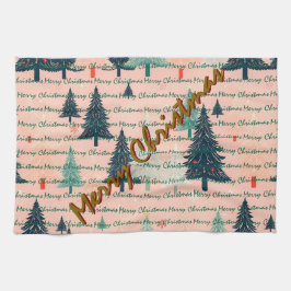 Trendy Christmas Luxury Christmas Trees Geschirrtuch