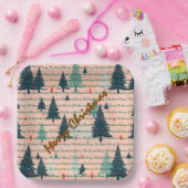 Trendy Christmas Luxury Christmas Trees Pappteller (Party)
