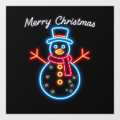 Trendy Christmas Neon Holiday Collection Fensteraufkleber (Blatt)