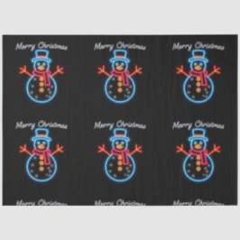 Trendy Christmas Neon Holiday Collection Seidenpapier