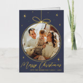 Trendy Christmas Ornament Foto Frame Real (Vorderseite)