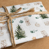 Trendy Christmas Pattern | Wasserfarbe Geschenkpapier Set