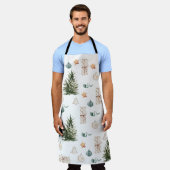 Trendy Christmas Pattern | Wasserfarbe Schürze (Getragen)