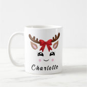 Trendy Christmas Reindeer Kaffeetasse (Links)