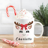 Trendy Christmas Reindeer Kaffeetasse