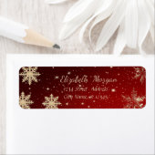 Trendy Christmas, Schneeflocken, Rot (Insitu)