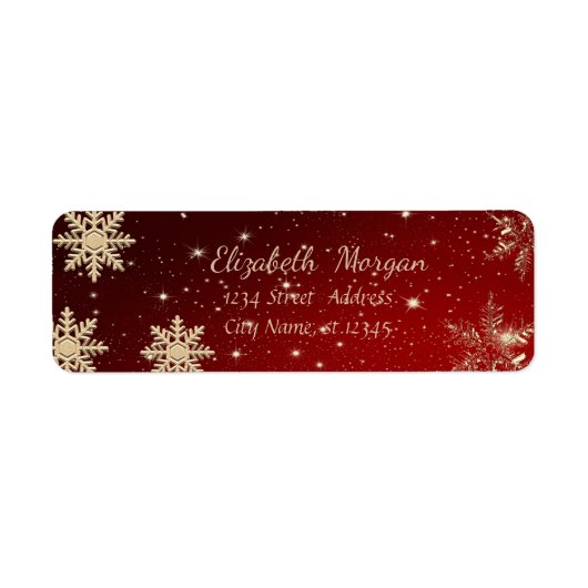 Trendy Christmas, Schneeflocken, Rot (Vorne)