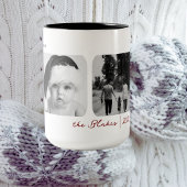 Trendy Christmas Tasse | Angepasstes Triple-Foto M