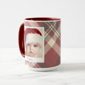 Trendy Christmas Tasse | Benutzerdefiniertes Doppe (Vorderseite Links)