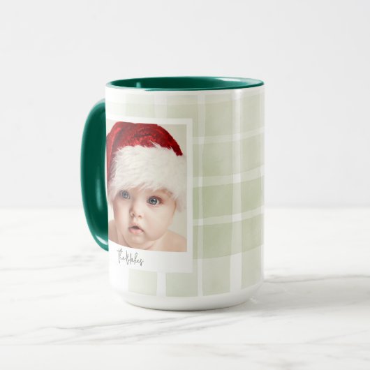 Trendy Christmas Tasse | Benutzerdefiniertes Doppe (Vorderseite Links)