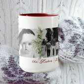 Trendy Christmas Tasse | Foto-Grünrahmen