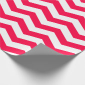 Trendy Christmas Template Red White Stripe Classic Geschenkpapier (Ecke)
