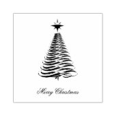 Trendy Christmas Tree Holzkunst Gummistempel (Prägung)
