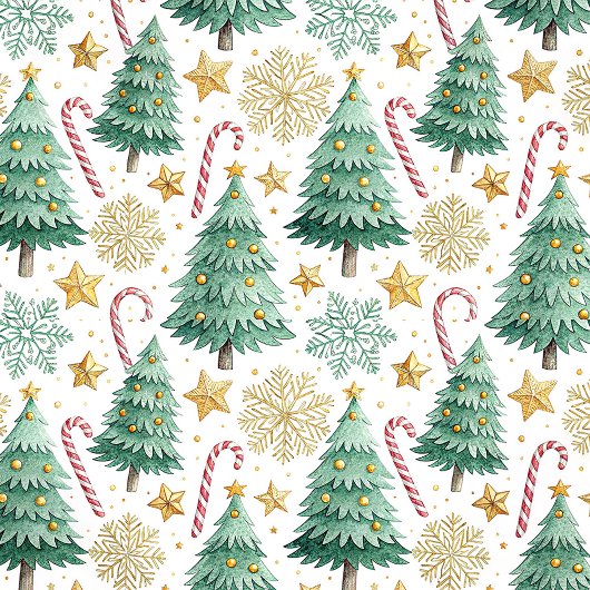 Trendy Christmas trees earthy tone Xmas tablecloth Tischdecke
