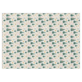 Trendy Christmas trees earthy tone Xmas tablecloth Tischdecke (Vorderseite (Horizontal))