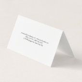 Trendy Chubby Beruflich Premium Linen Visitenkarten (Rückseite)