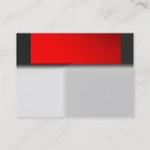 Trendy chubby graue Visitenkarte (Rückseite)