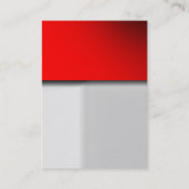 Trendy chubby graurote attraktive Visitenkarte (Rückseite)