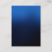 Trendy chubby moderne schwarze Visitenkarte (Rückseite)