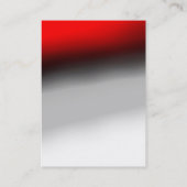 Trendy chubby red grau weiße einzigartige Visitenk Visitenkarte (Rückseite)