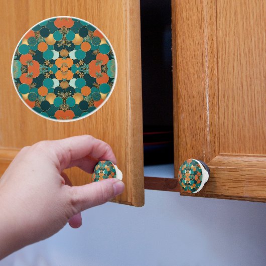 Trendy Circle Pattern Keramikknauf