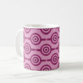 Trendy Circles Tasse, Magenta Kaffeetasse (Vorderseite Links)