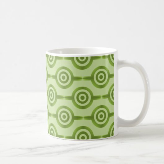 Trendy Circles Tasse, Olive Green Kaffeetasse (Rechts)