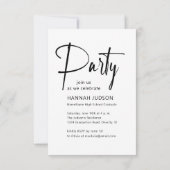 Trendy Class of 25 2 Fotos Graduation Party Einladung (Rückseite)