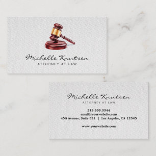 Trendy Classic Beruflich Lawyer Attorney at Law Visitenkarte