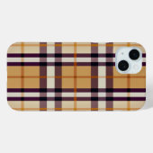 Trendy Classic Kariert Lila und Beige Case-Mate iPhone Hülle (Rückseite (Horizontal))