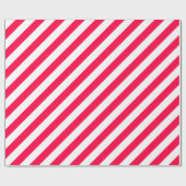 Trendy Classic White Stripe Template Geschenkpapier (Flach)