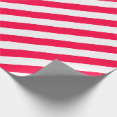 Trendy Classic White Stripe Template Geschenkpapier (Ecke)