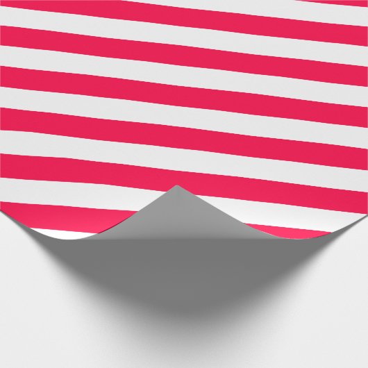 Trendy Classic White Stripe Template Geschenkpapier (Ecke)
