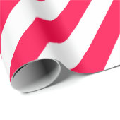 Trendy Classic White Stripe Template Geschenkpapier (Rolleneckpunkt)