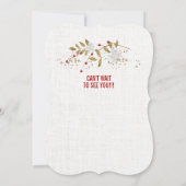 Trendy Classy Poinsettia Weihnachtsfest Party Einladung (Rückseite)