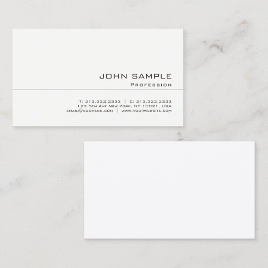 Trendy Clean Beruflich Creative Visitenkarte (Vorne/Hinten)