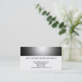 Trendy Clean Consultant Business Card Visitenkarte (Stehend Vorderseite)