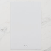 Trendy Clean Simple Gray Consultant Business Briefpapier (Rückseite)